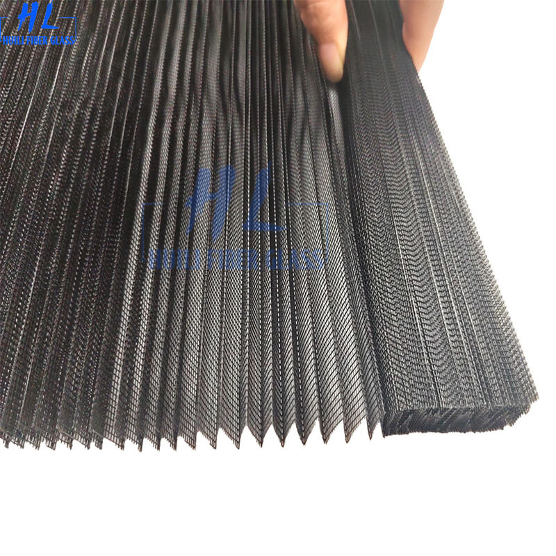 फोल्डिंग-स्क्रीन--आपूर्तिकर्ता चौड़ाई 3 मीटर प्लीसे कीट स्क्रीन, साफ करने में आसान, 100 प्रतिशत पॉलिएस्टर सामग्री से बनी, आंतरिक दरवाजों के लिए उपयुक्त